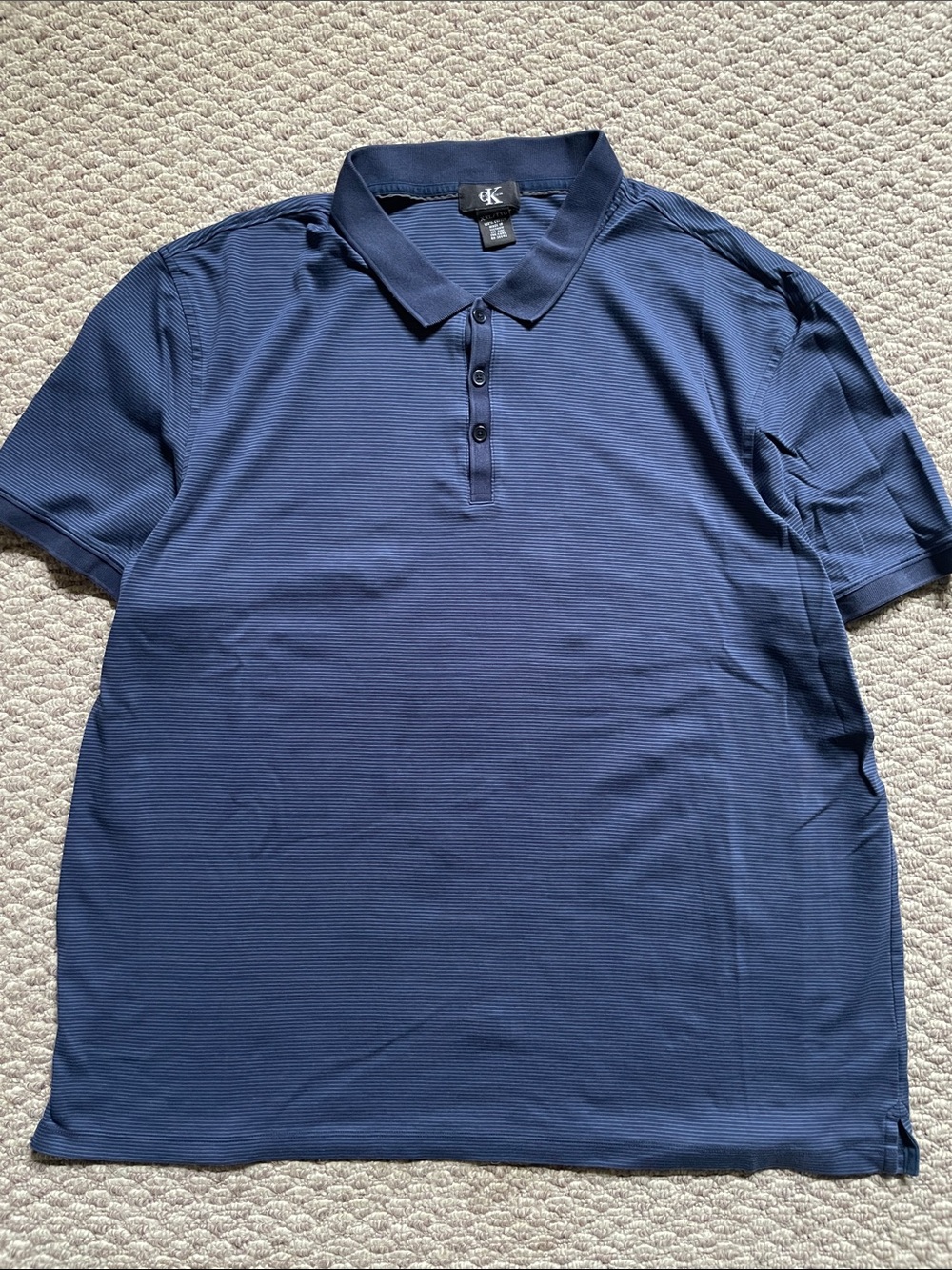 Calvin Klein striped polo shirt